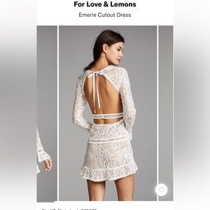 For Love and Lemons Emerie Cutout Dress